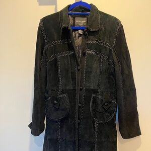 Vintage black leather jacket